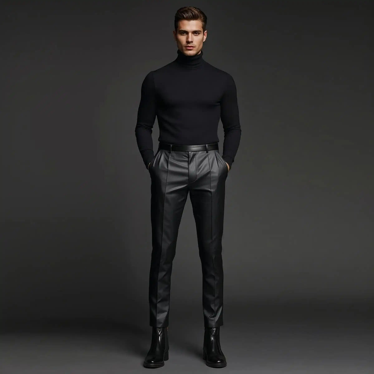 Mens leather pants 