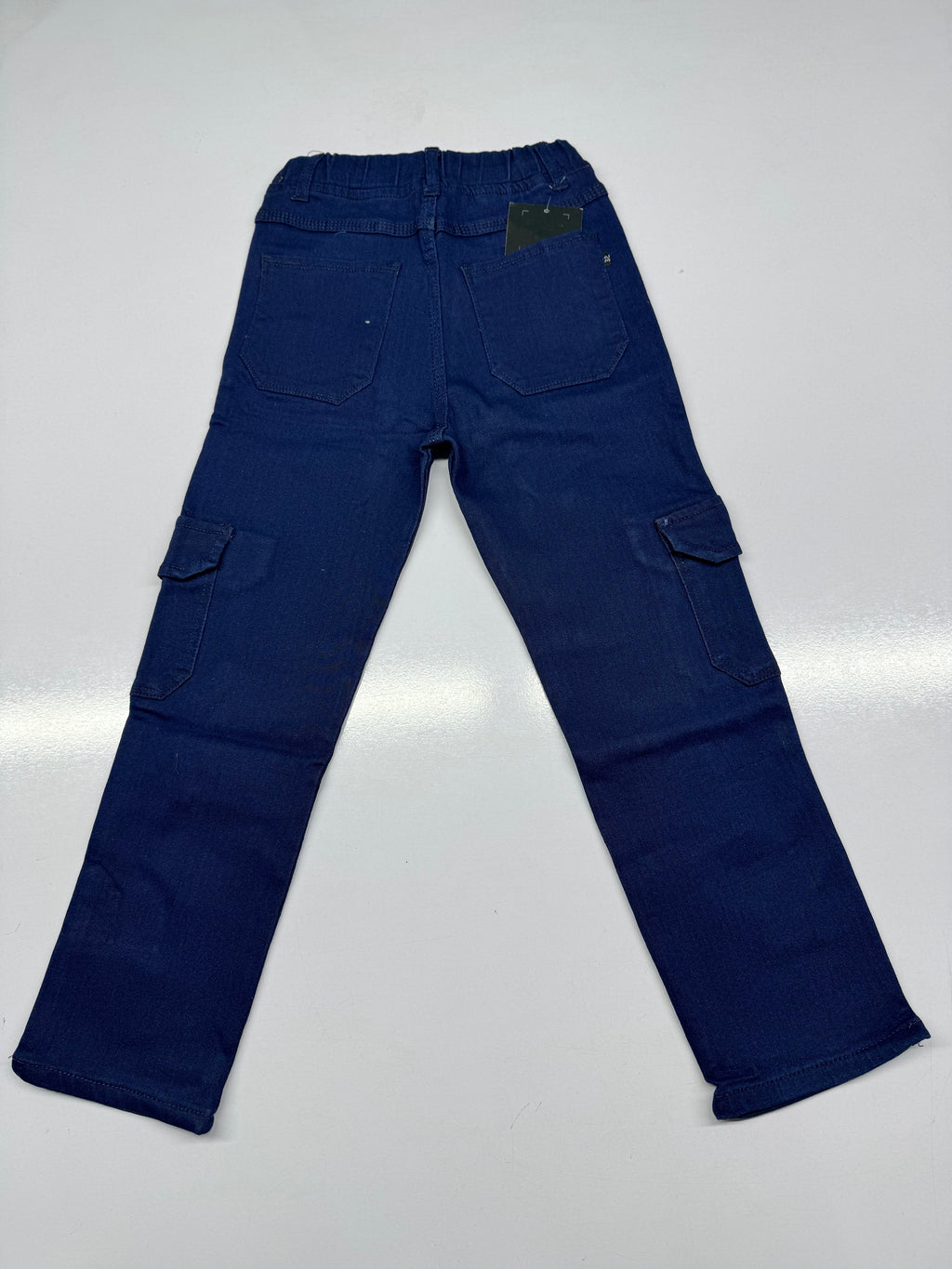 Baggy Trousers – Six-Pocket Denim Pants with Red Drawstring & Yellow Logo | Relaxed Wide-Leg Fit