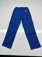 Baggy Trousers – Six-Pocket Denim Pants with Red Drawstring & Yellow Logo | Relaxed Wide-Leg Fit